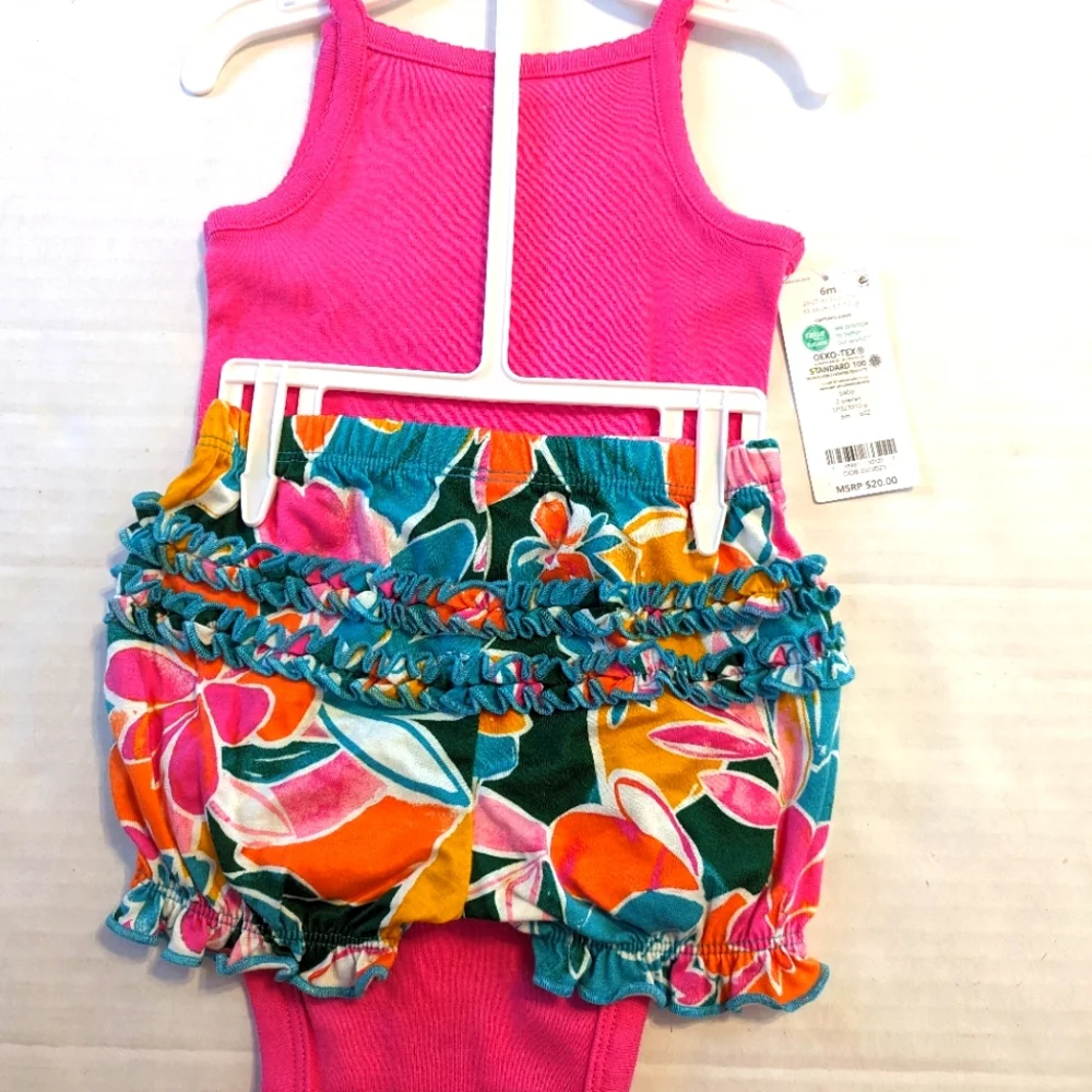 Infant Girls 2 Piece Summer Short Set Brand New With Tags By Carters 6 M…